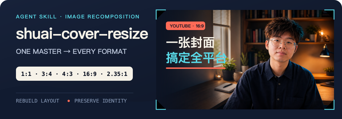多平台封面重构:同一母版,分别重构不同画幅